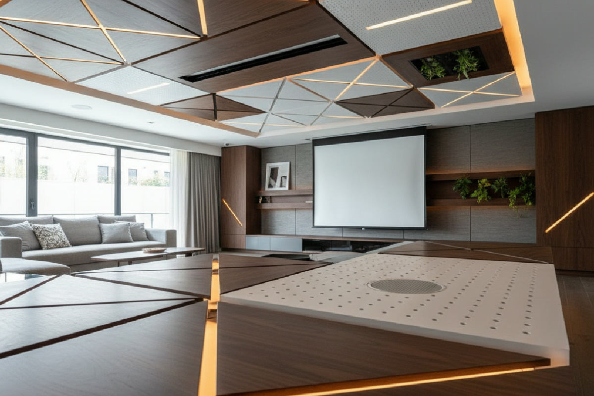 Il controsoffitto rivoluziona il soggiorno: 12 case mostrano come unire stile e funzionalità